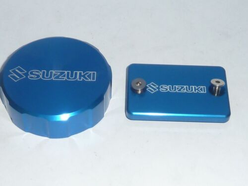 SUZUKI GSXR1000 2001-05 Front & rear Brake Fluid Reservoir COVERS CAPS LIDS TOP - Picture 1 of 16