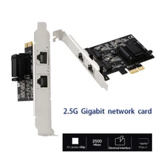 Lan Card Game PCIE Card 2500Mbps Gigabit Network Card Ethernet RJ-45 LAN Adapter
