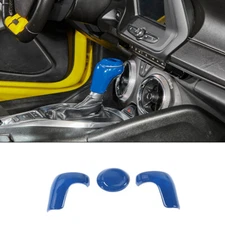Blue Gear Shift Knob Head Cover Trim Bezel For Chevy Camaro 2016+ Inner Accessoy