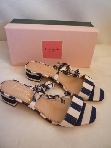 Kate Spade New York blau Wickel Tie Wrap Knöchel Aphrodite Sandalen Schuhe neu UK 5 - Bild 4 von 24