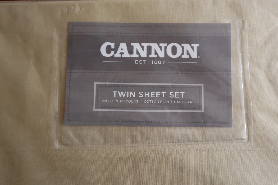 Juego de sábanas dobles marrón topo cannon de colección 220 hilos de fácil cuidado algodón rico Foto 2 de 4