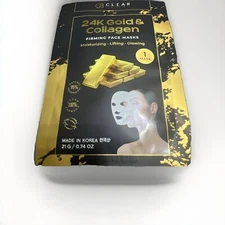 Clear Beauty 24K Gold & Collagen Firming Moisturizing Lifting Glowing Face Mask