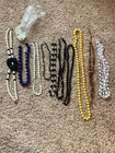 Vintage Costume Jewelry Necklaces Lot, 3 Broken, 2 Repaired