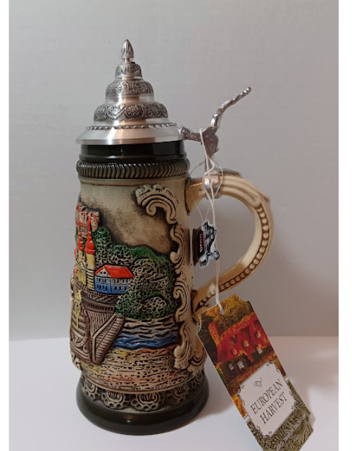 Original Heidelberg King Werk Beer Stein Hand Made in Germany Pewter eBay