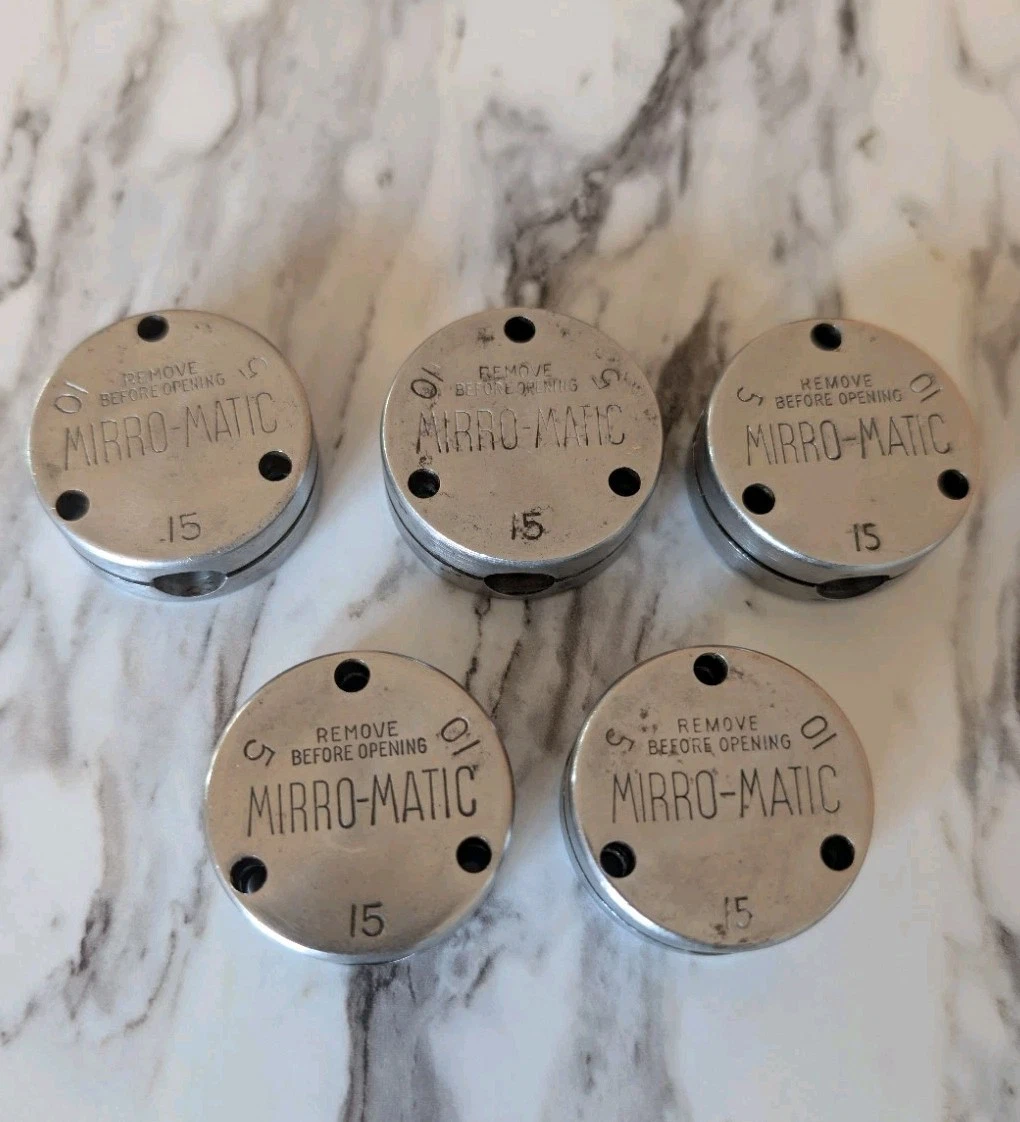 Lot Of (5) Mirro-Matic Original Pressure Canner Cooker Weight Regulators 5 10 15