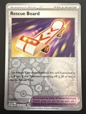 Rescue Board 126/131 Reverse Holo - SV: Prismatic Evolutions - Pokemon TCG - NM