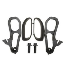 Front Tow Hooks Right  Left with Bushing Compatible with 2019 2020 2021 Black