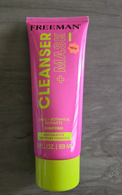 Cleanser + Mask, Moisturizing & Purifying Cream-To-Foam Face Wash, Multipurpose 