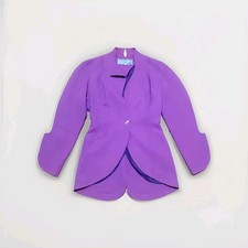 Thierry Mugler Vintage Purple Lavender Runway Blazer Jacket Size. 36