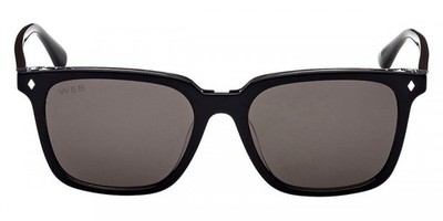 Web WE348 01A Black Square Plastic Sunglasses Frame 53-17-145