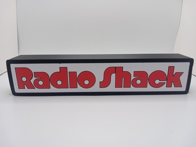 Retro Radio Shack logo 10'' lightbox sign retro logo used from 1970s-1980s