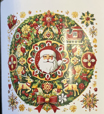 "Serenity Mandalas" Series by ColourMost - Christmas P2 26 - Santa face - New
