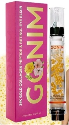 GONIM 24K Collagen Peptide & Retinol Eye Elixir Niacinamide Ceramides NIB 0.34oz