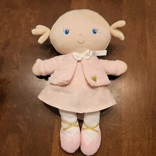 Kids Preferred Soft Baby Doll Blonde Pigtails Pink Dress Plush Heart 2019 Carly
