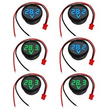 GTIWUNG 6 St&uuml;cke Digital Voltmeter DC 4-100V, Dr&auml;hte Spannungsmesser 3-Digit LED