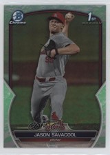 2023 Bowman Draft Chrome Lunar Glow Refractor Jason Savacool #BDC-200 0xa2