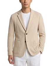 THEORY Sport Coat Warm Sand Wool Grid Check Regular Fit Blazer 44 R EU 54