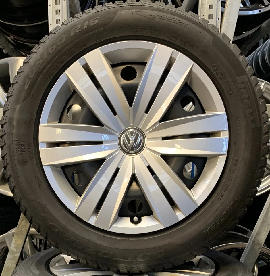 4x Original VW Winterräder 205/60 R16 96H - für Touran 5TA 5T1 1915 - Bild 2 von 4