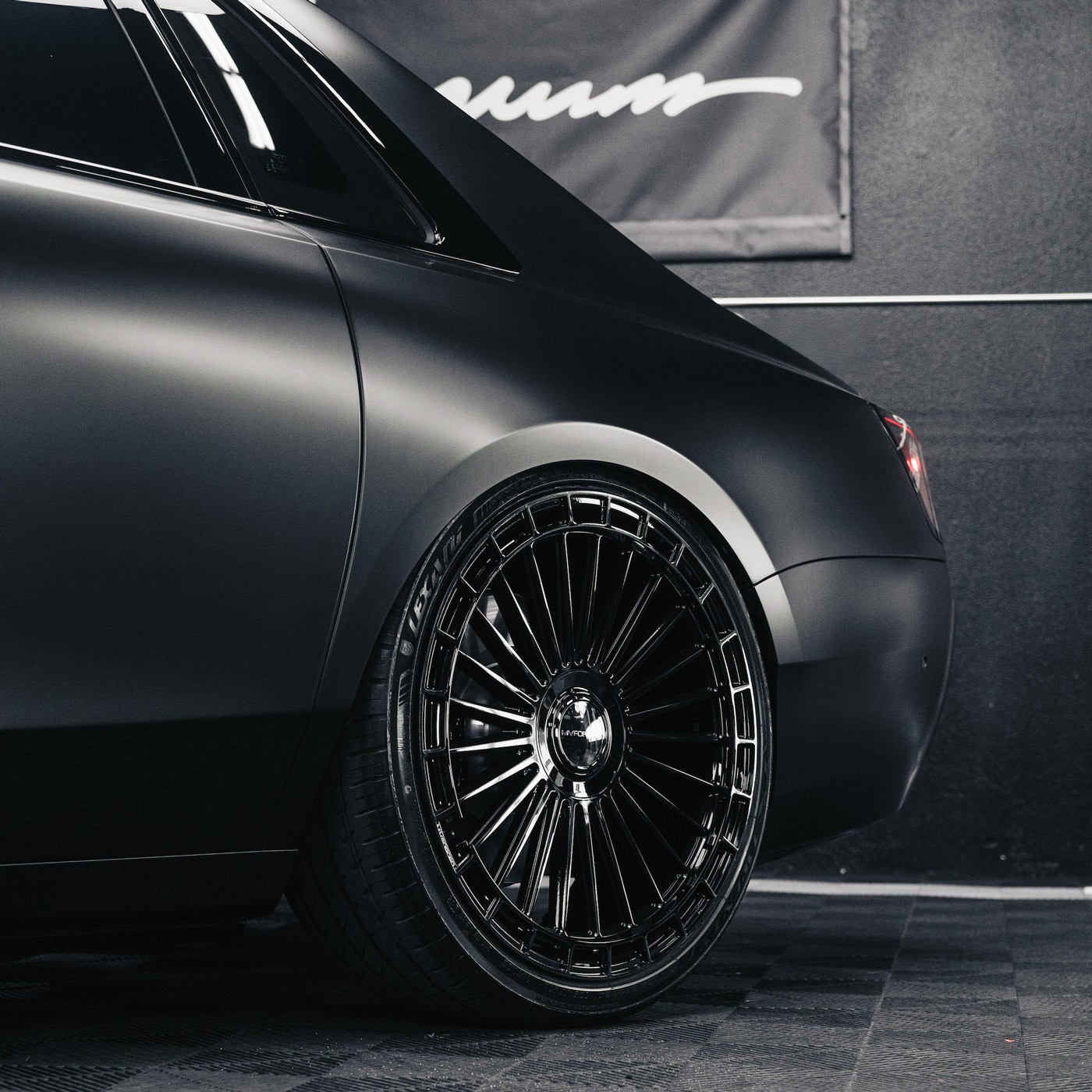 22" MV Forged MVF40 Black Concave Wheels Rims Fits Rolls Royce Ghost