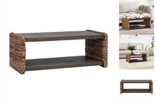 Beistelltisch Natur 44,5x45x45 Cm Massives Mahagoni Holz