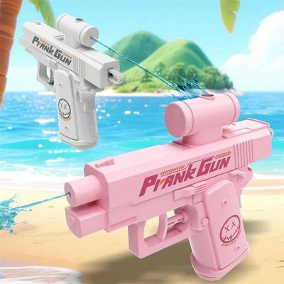Prank Water Gun Non Electric Pistol High-pressure Two Sided Full Automatic Shoot