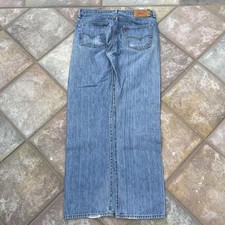 VTG Y2K 90s Levi s 501 Button Up Fly Relaxed Fit Denim Light Blue Wash Pants