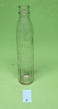 1920'S 14 1/2” Embossed SHELL OIL / SHELL-PENN Motor Oil Glass Bottle w/ Cap - E