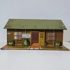 1950's Marx U.S. Army Training Center Headquarters T3-21 Tin Litho Building