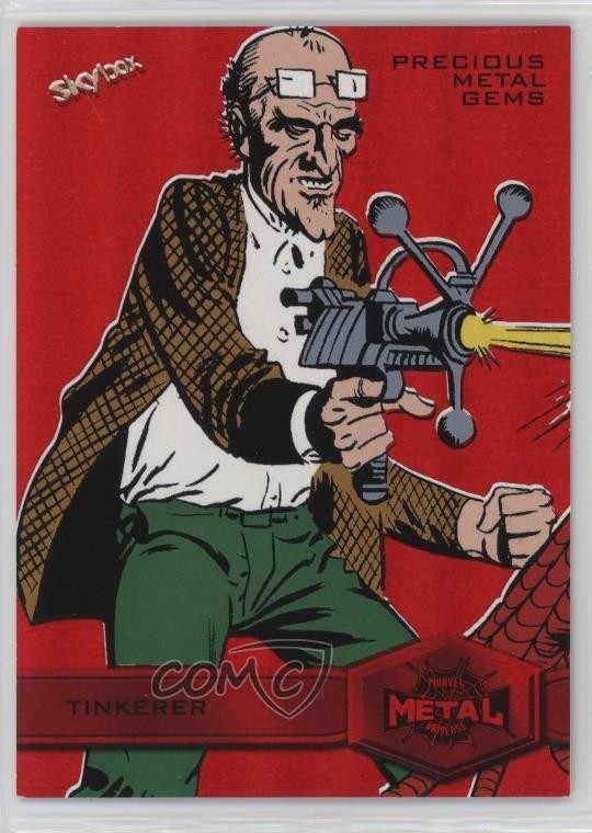 2022 Marvel Metal Universe Spider-Man High Series PMG Red /100 Tinkerer #190 2z8