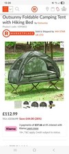 Outsunny Foldable Camping Tent With Hiking Bed