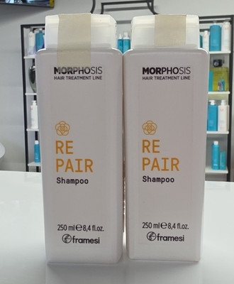(2) Framesi Morphosis REPAIR Shampoo 8.4 oz Authentic SHIPS FROM MY SALON