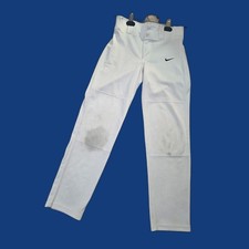 Nike Dri-FIT Baseball Pants Size S White Youth Kids Stained As-Is