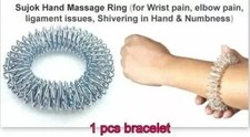 ACUPRESSURE BIG RING SUJOK BRACELET BAND HAND WRIST MASSAGE IMPROVE CIRCULATION