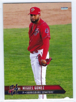 2025 Harrisburg Senators (Double-A Washington Nationals) Miguel Gomez
