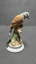 Vintage Lefton Flycatcher Porcelain Bird Figure KW7219 Hand Painted Japan *chip