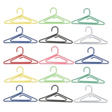 50 Pcs Creative Mini Clothes Hanger Paper Clips Metal Bookmark Paper Clamp
