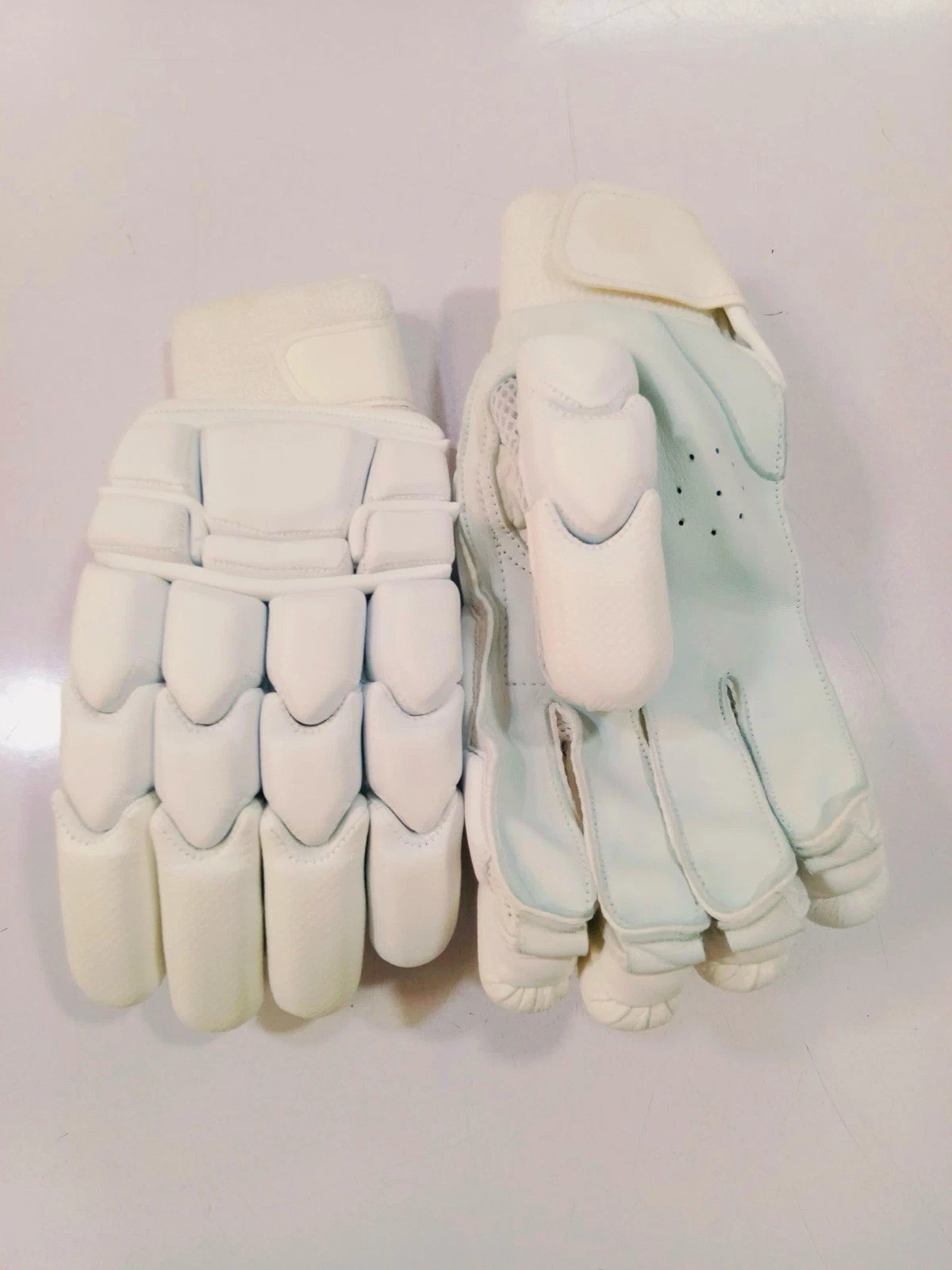 Pro Cricket Batting Gloves | Leather Padded Grip Protection | Men Youth Training