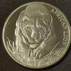 2017 Republic of Chad Silver African Lion 1oz Silver Coin 5,000 Francs