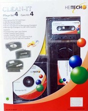 Clean-It VHS Audio Reinigungskassette CD DVD Disc Cleaner Reinigungsset OVP