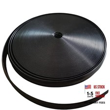 1" RV Vinyl Trim Molding Insert Black,for RV Camper Travel Trailer Screw 100 ft
