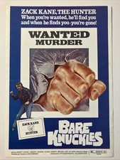 Original 1977 Bare Knuckles Pressbook Robert Viharo Zachary Kane Sherry Jackson