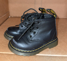 Dr. Martens Boots Toddler Youth Kids US 5 Black BOUNCING SOLES SCUFFS