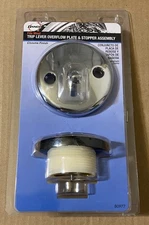 Trip Lever Bath Tub Drain and Overflow Trim Kit in Chrome Finish, Danco 80977