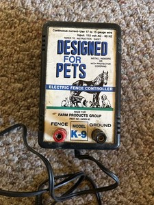 Designed For Pets K-9 110V Continuous Current Electric Fence Controller 17-25 Ga