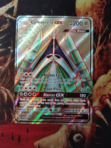 Pokemon 2018 Celesteela GX Full Art Ultra Prism 144/156