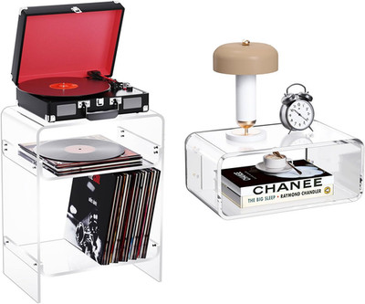 Stylish Acrylic Table Set of 2 - Perfect for Modern Home Decor