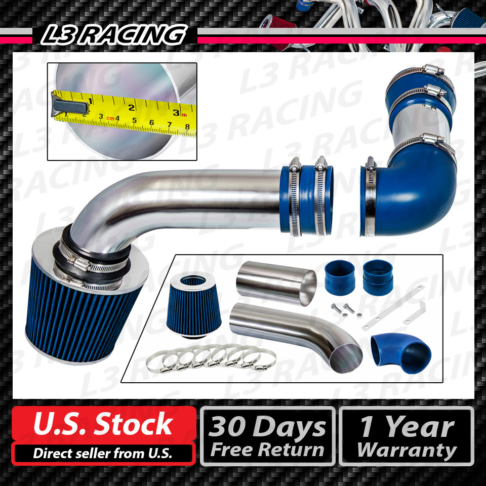 BLUE COLD AIR INTAKE KIT+DRY FILTER FOR 88-89 Trans AM Firebird Formula 5.7 5.0