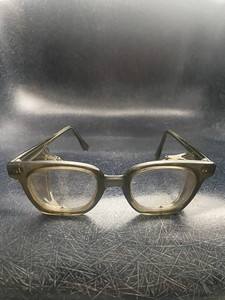 Safety Glasses 6M PI Z87 Clear Lens Metal Mesh Shields Olive/Gray Frames bifocal