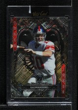 2024 7 Card Studs Jokers Wild Silver & Gold Cross Hatch Foil 1/1 Eli Manning w7p
