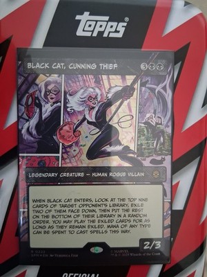 Black Cat, Cunning Thief (Borderless) - Marvel's Spider-Man - Rare - NM - MTG
